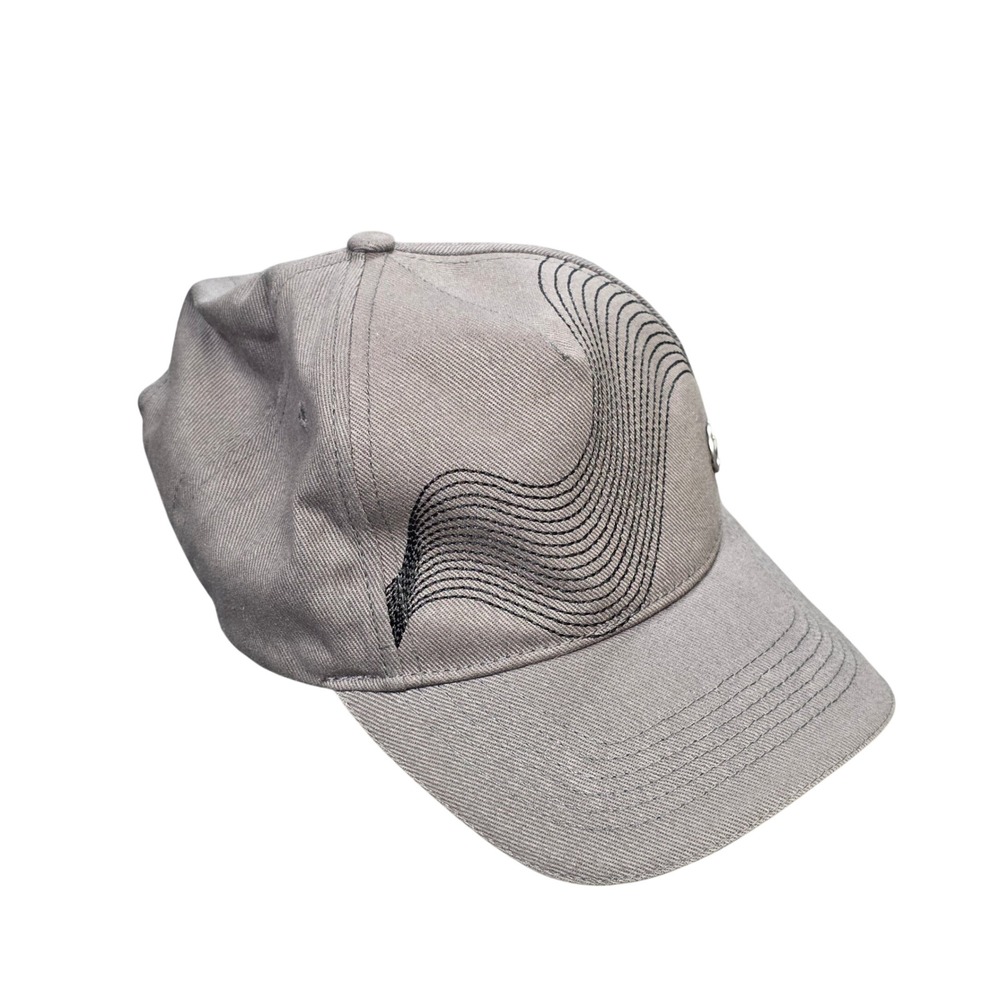 Official Volvo Iron Mark Leisure Cap Men's OS Grey Organic Cotton Wave Stitch